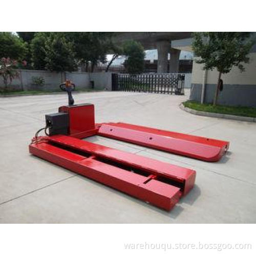 Customized Paper Roll Pallet Truck With Extreme Wide Leg /